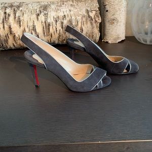 Christian Louboutin suede pumps